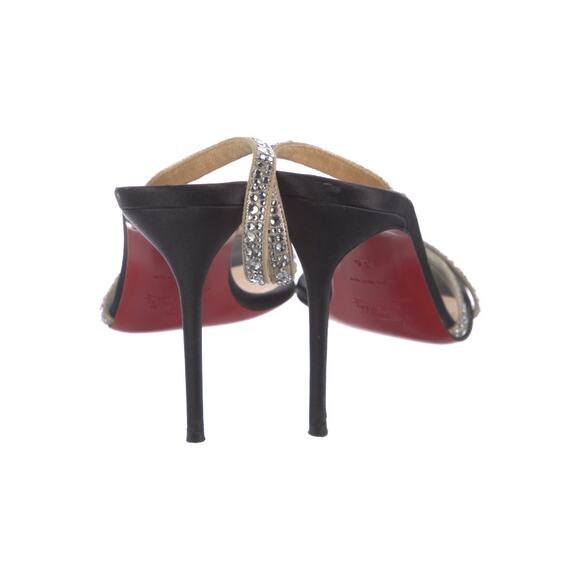 ❤️Christian Louboutin Satin Crystal Slingback Heels❤️ - Picture 4 of 5